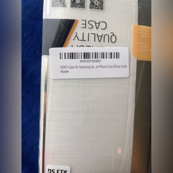 (2)A13 Samsung galaxy phone cases black & rose gold waterfall pink sequins float - Picture 3 of 11